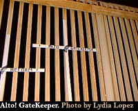 Crosses dedicated to stopping Operation GateKeeper. Photo by Lydia Lopez